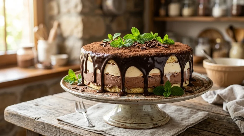 Domácí polárkový dort recept (Obrázek vygenerovaný umělou inteligencí)